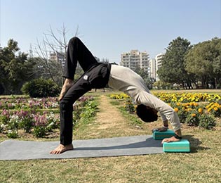 Yoga teacher training session